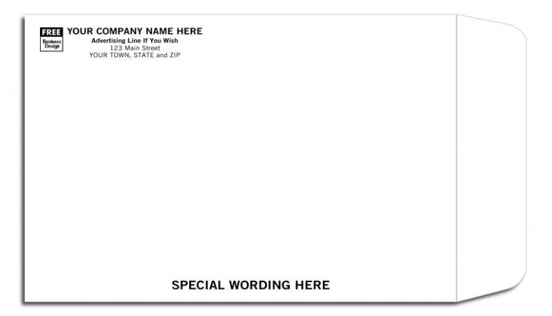 White Mailing Envelope - Open End