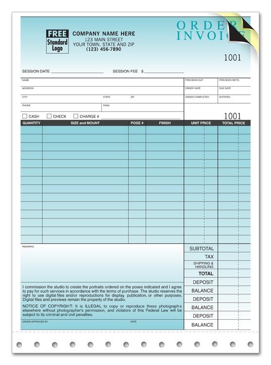 Professional Invoices - Photo Invoices + Envelope