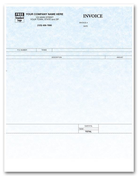 General Laser Invoice - Parchment