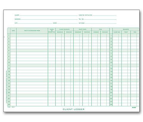 Legal Client Deckled Ledger