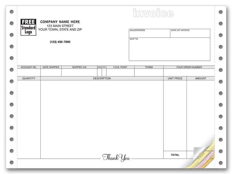 General Continuous Invoice