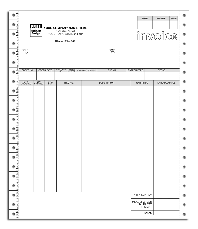 General Continuous Invoice