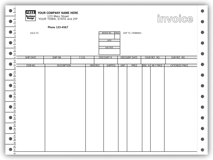Compact Continuous Invoice for Pacioli