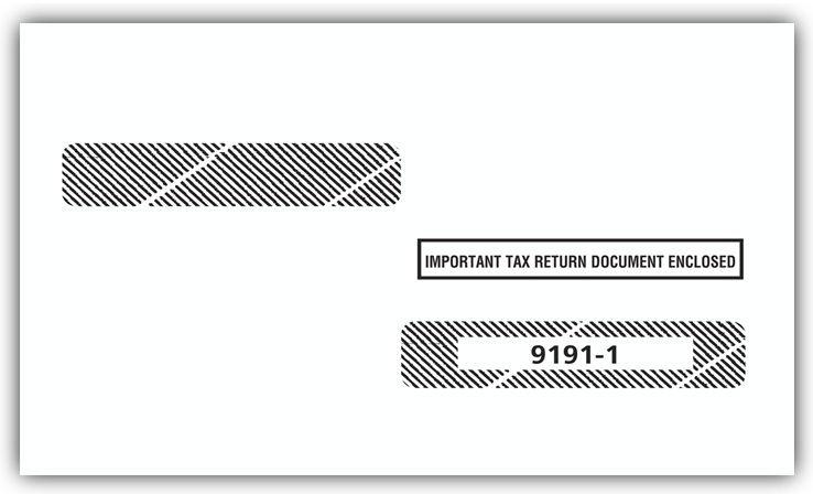 4 Up Box Laser W 2 Double Window Envelope