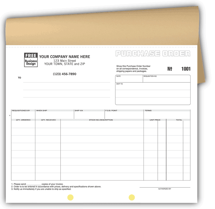 Purchase Order Carbonless Forms