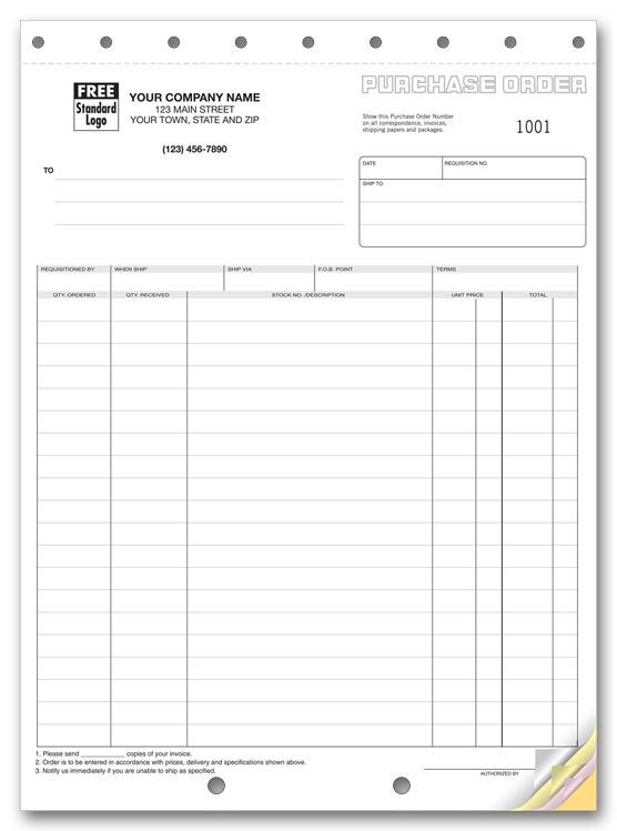 Carbonless Purchase Order Forms