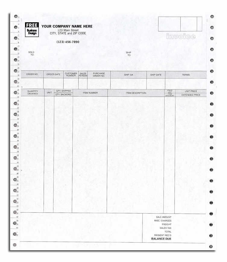 Continuous Invoice for RealWorld Accounting