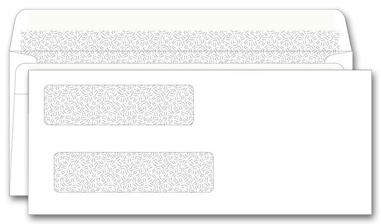 Self Seal Double Window Envelopes