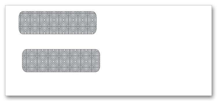 #9 Double Window Check Envelopes