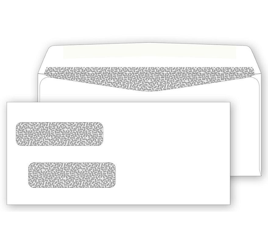 Double Window Confidential Self Seal Envelope