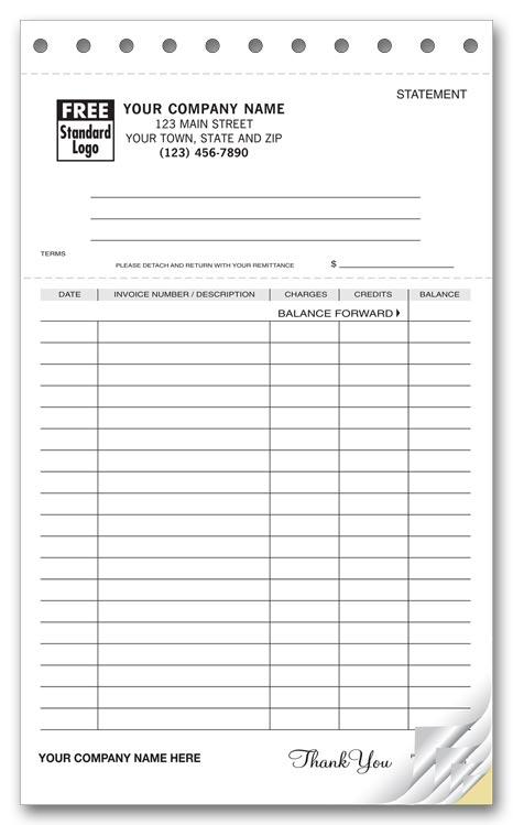 Ledger Statement Forms with Lines