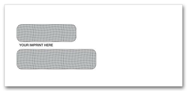 Confidential Double Window Envelopes