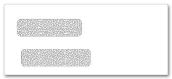 Self Seal Confidential Double Window Envelopes