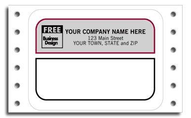 Continuous Smudge Mailing Labels