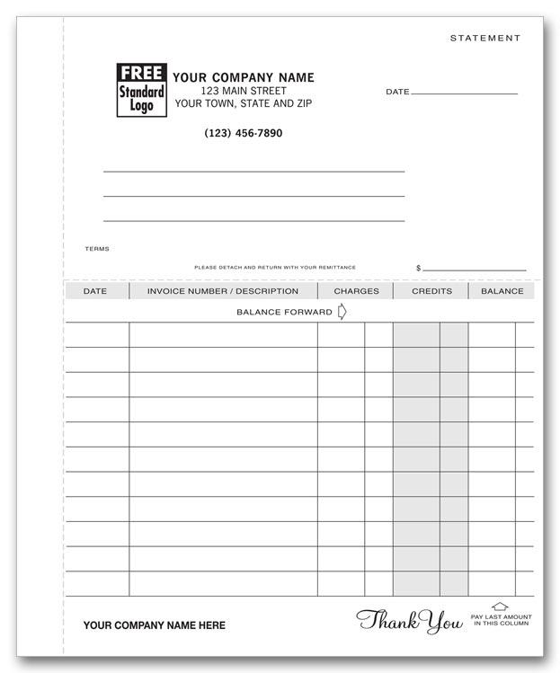 Lined Statement Business Forms