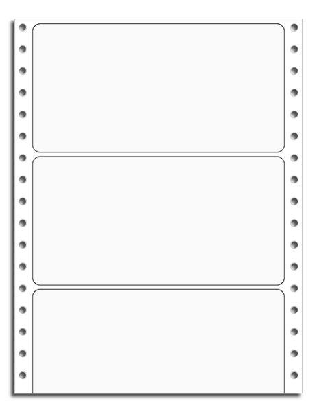 Continuous Blank White Labels