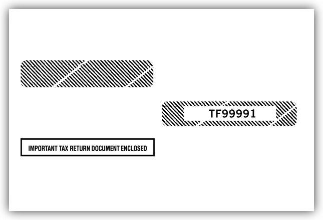 4 Up Box Laser W 2 Double Window Envelope