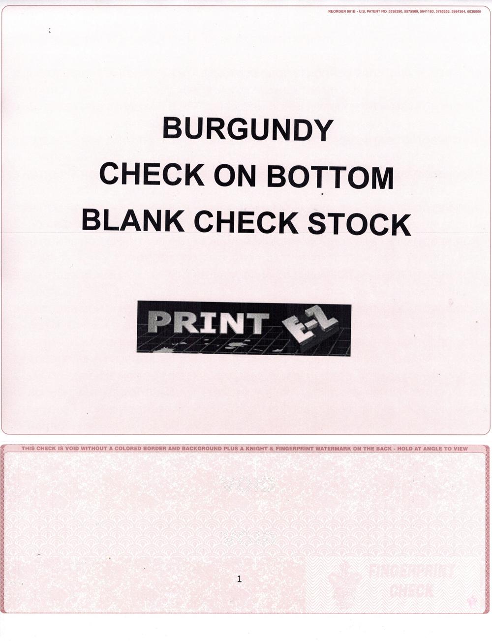 Check On Bottom Blank