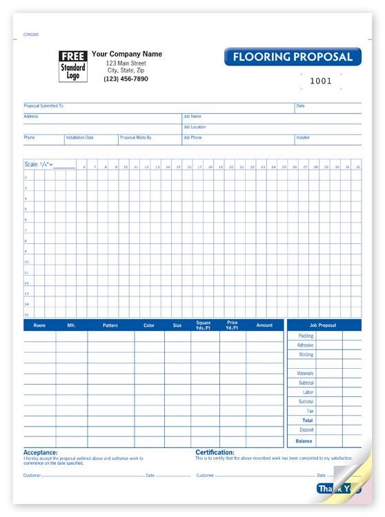 Detailed Flooring Proposal Forms