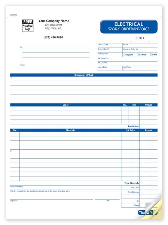 General Work Order Forms