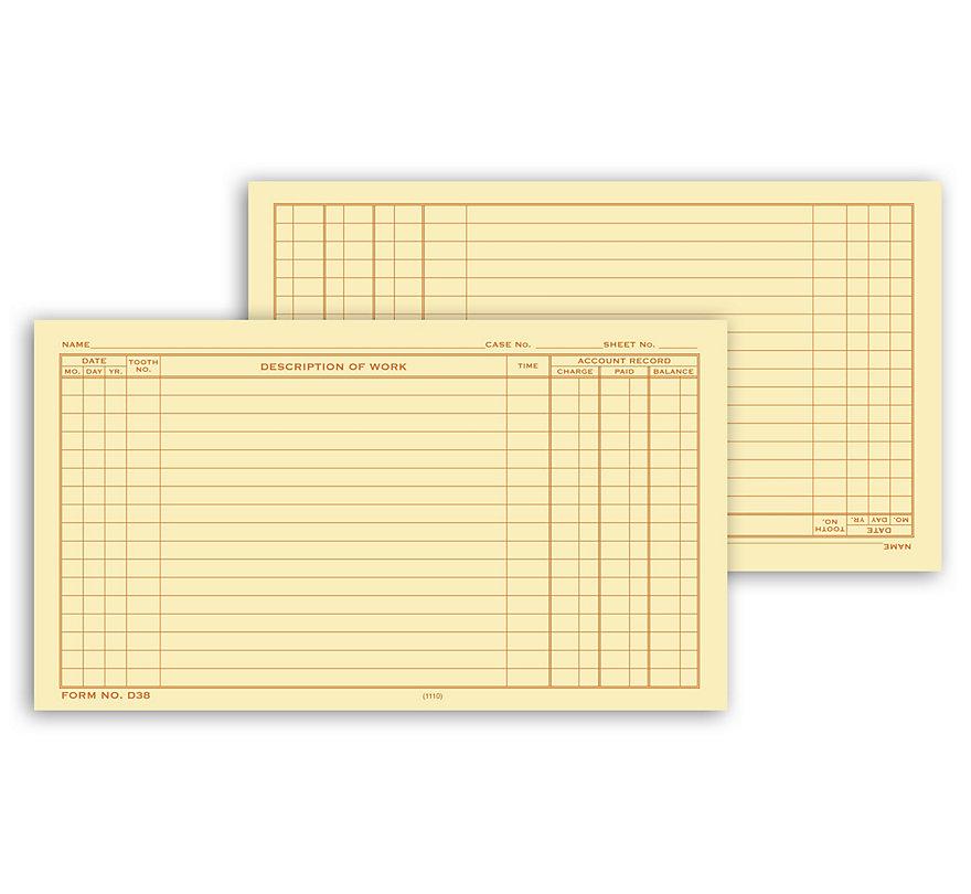 Dental Continuation Form For Folder Style Records