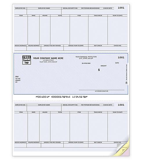 Laser Checks, Payroll, Compatible With Sage/Peachtree