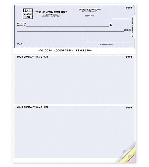 Lined Laser Check, Microsoft Office Accounting Compatible