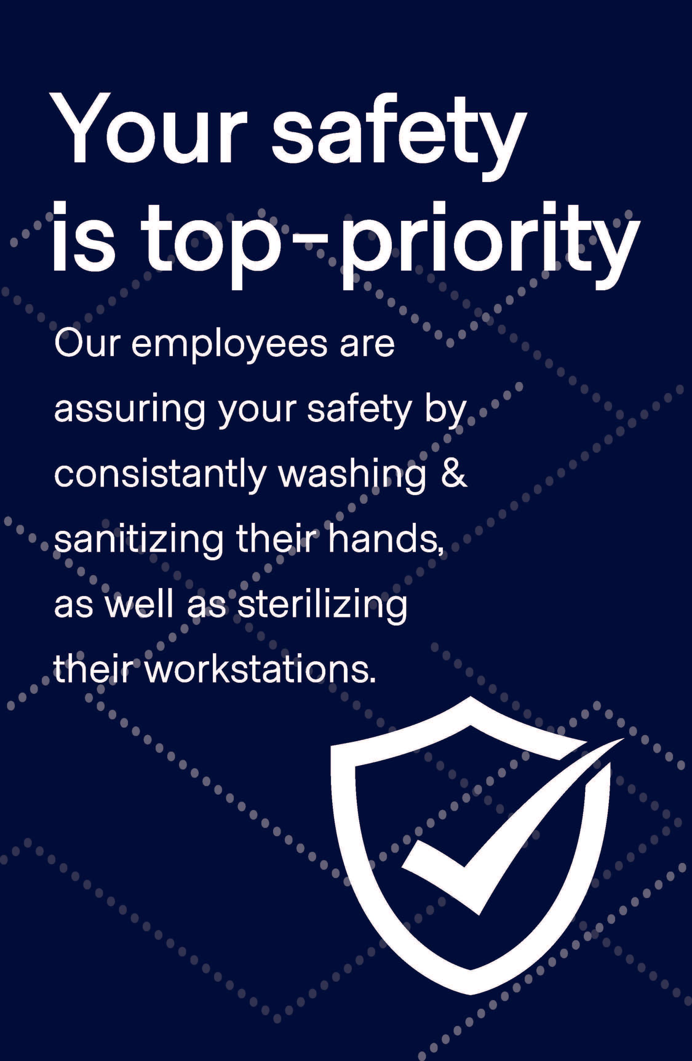 Employee Safety Poster 11" x 17" Blue Pack of 6