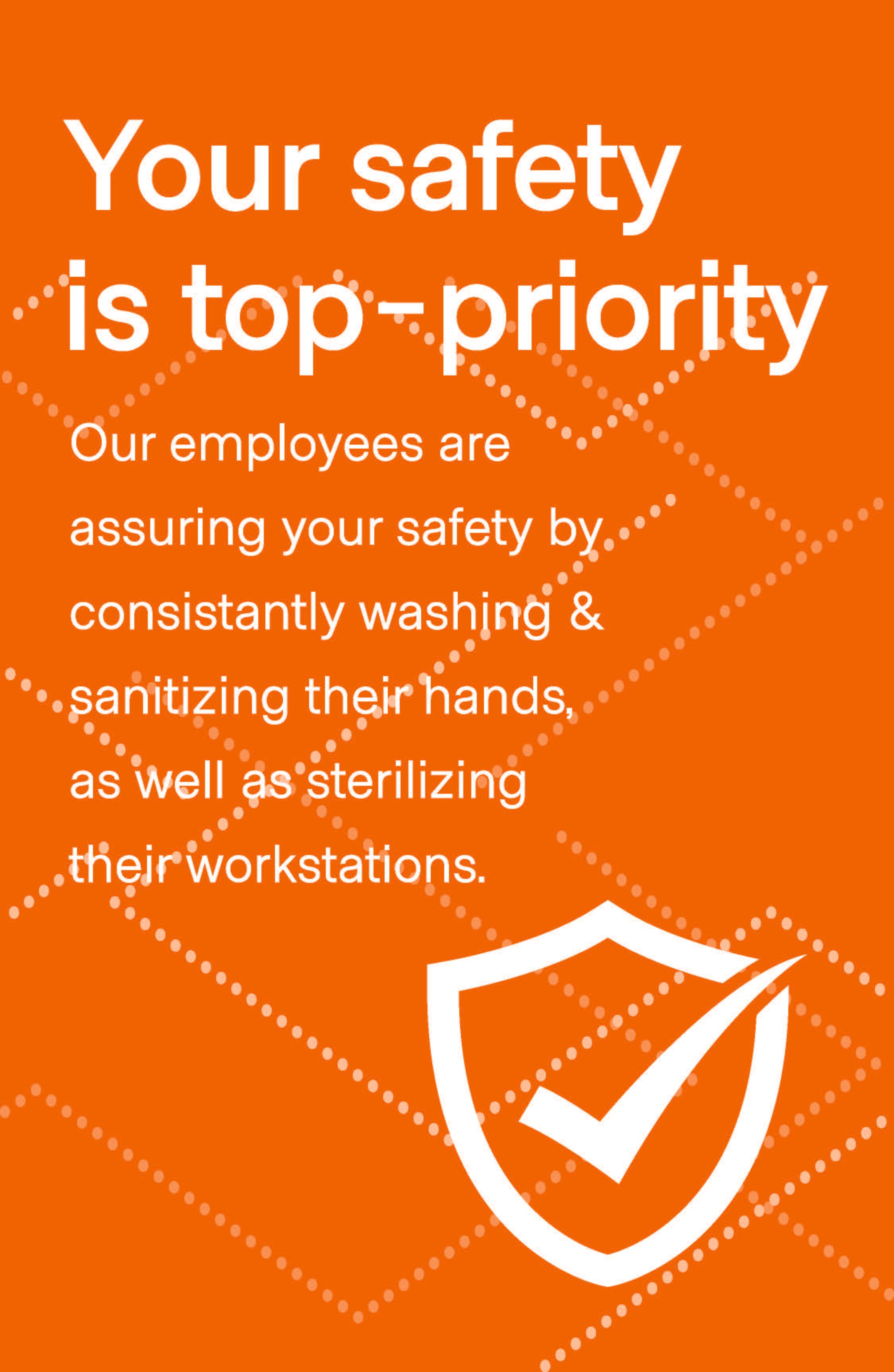 Employee Safety Poster 11" x 17" Orange Pack of 6