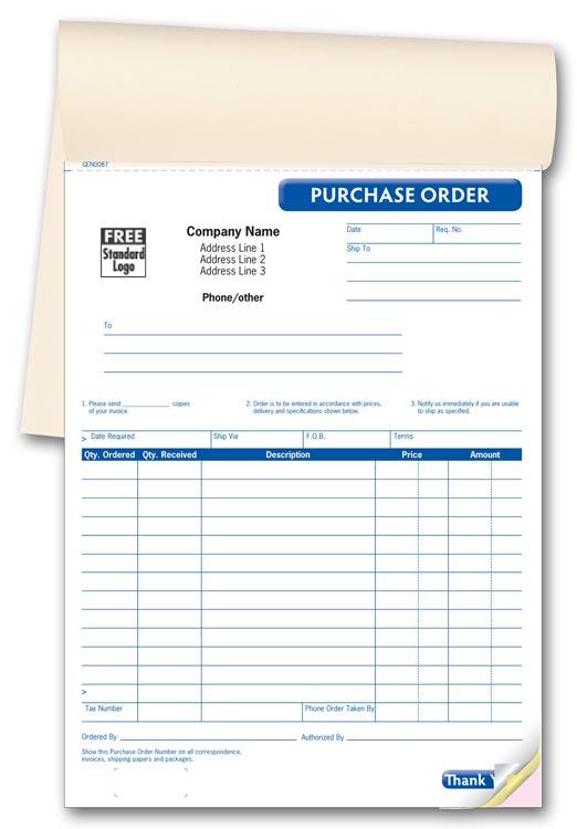 Purchase Order Book