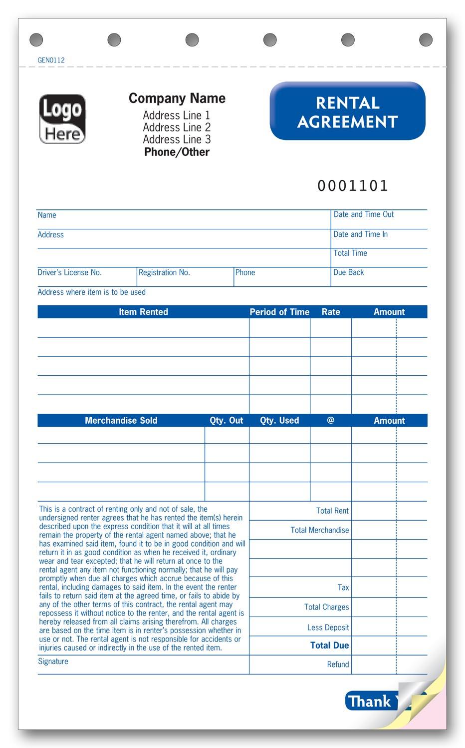 Rental Agreements with Terms