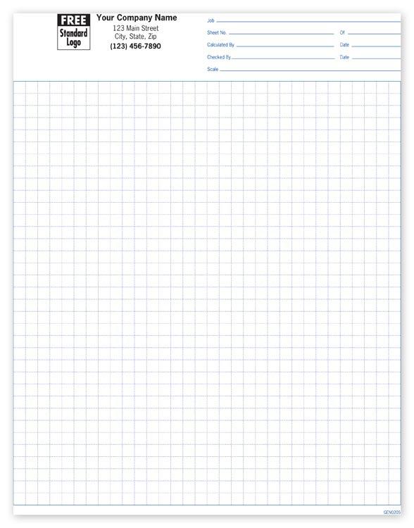 Padded Graph Paper 1/4 Inch