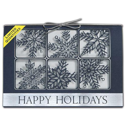 Silvery Snow Laser Cut Holiday Cards