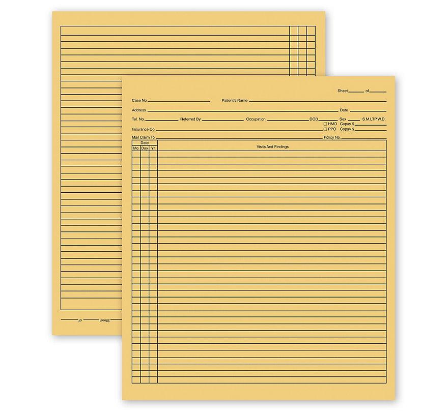 General Patient Exam Records Folder Style