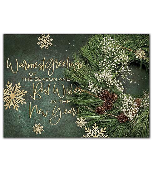 Evergreen Greetings Holiday Cards