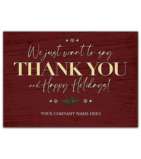 Barnboard Thanks Holiday Cards