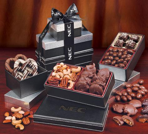Faux Leather Gift Tower of Elegance