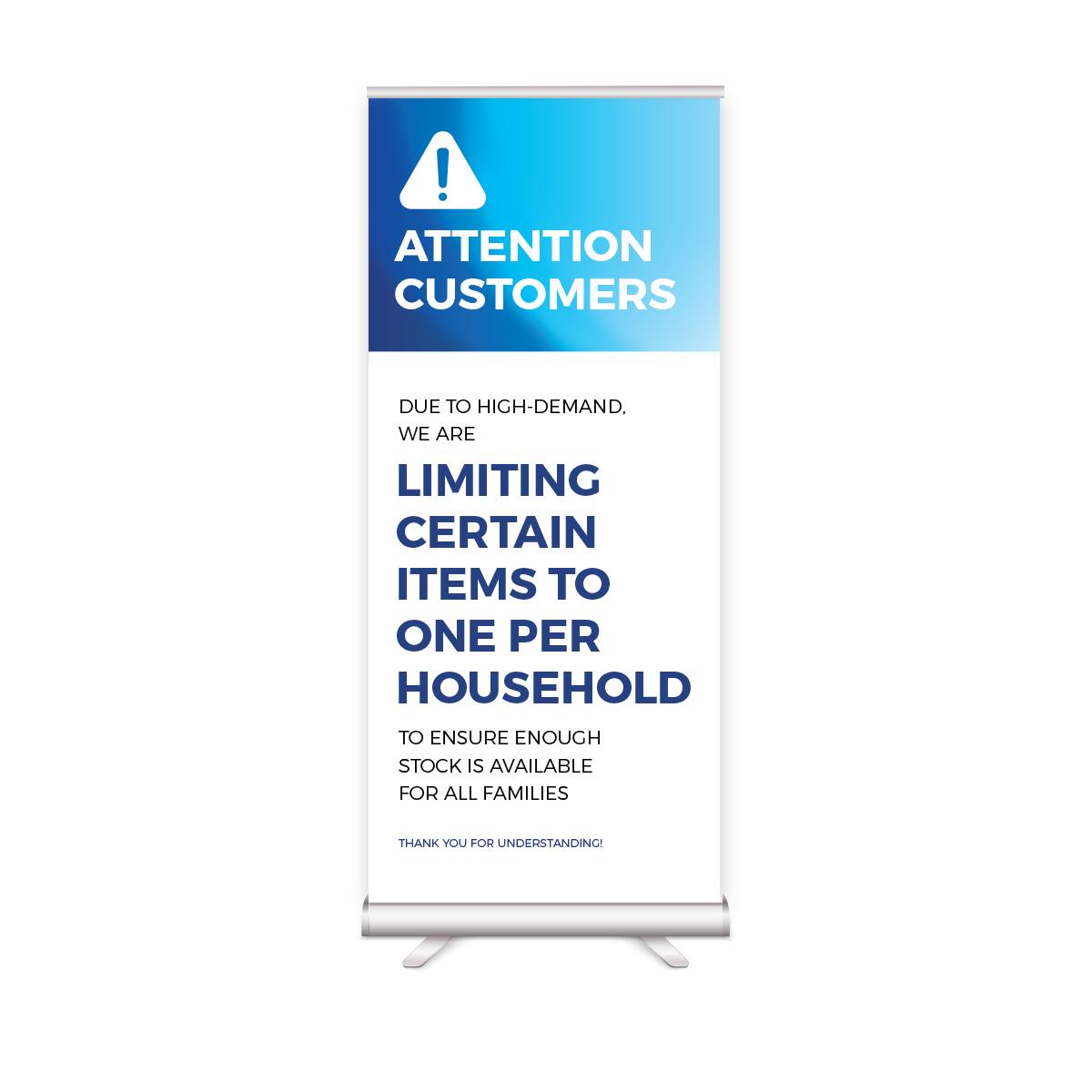Limited Products Shelf Card Rack Card 4" x 9" Blue Pack of 500