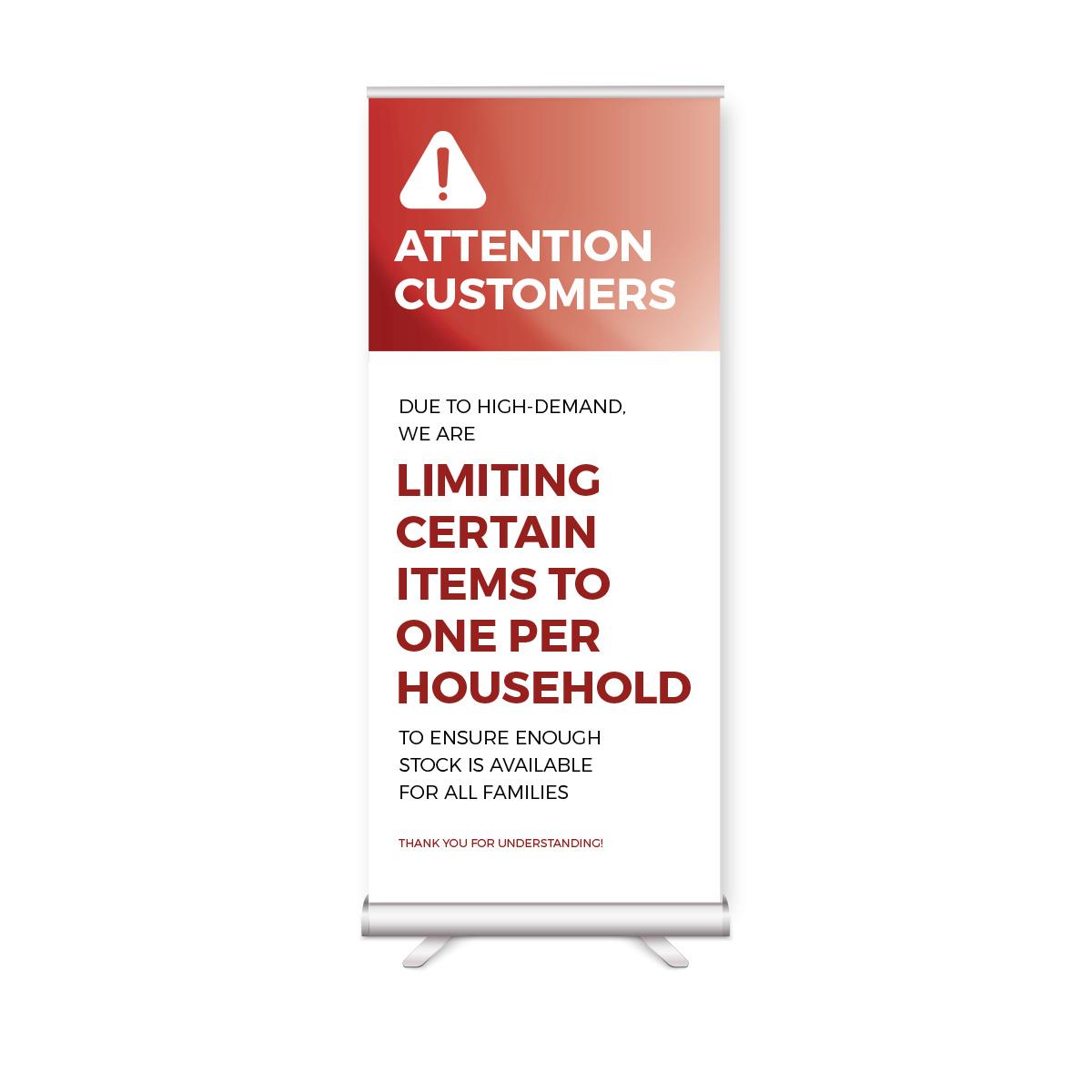Limited Products Shelf Card Rack Card 4" x 9" Red Pack of 500