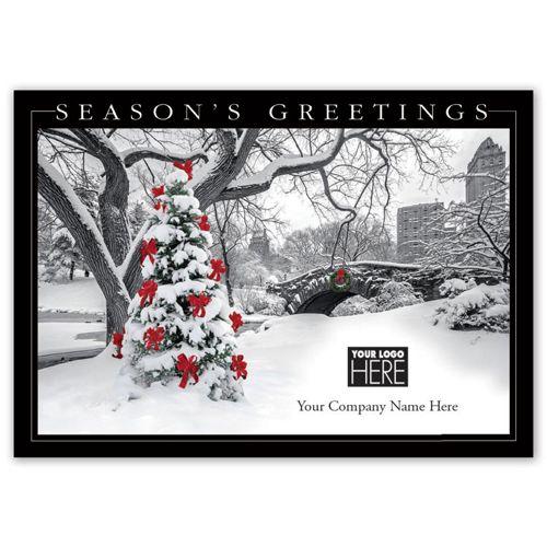 Trimming the City Holiday Logo Cards