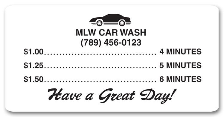 Personalized Price List Paper Label