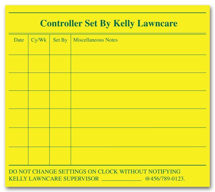 Servicing Checklist Operations Label