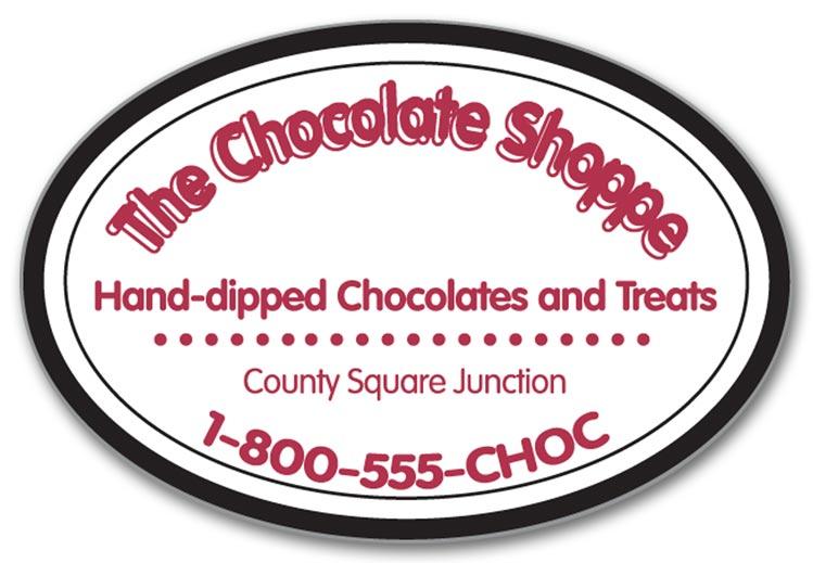 Color Oval Label Stock