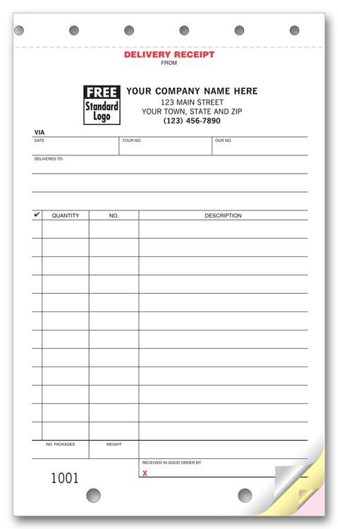 Delivery Receipt Forms