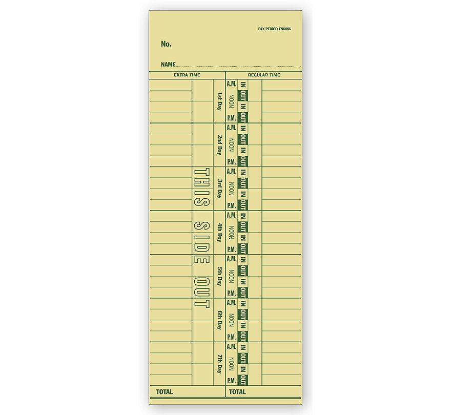 Weekly Time Card