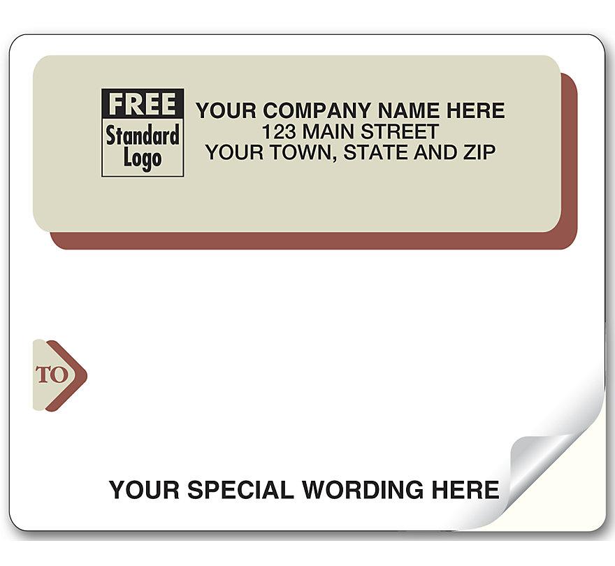 Laser Burg Gray Mail Label