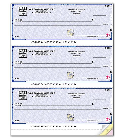 High Security 3 Per Page Laser Check