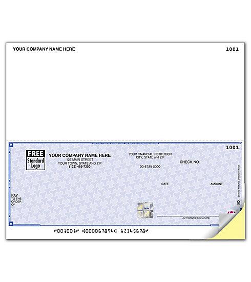 High Security Laser Bottom 7" Check