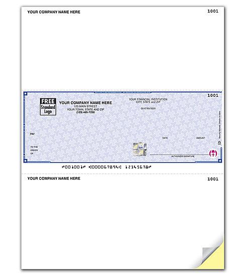 High Security Laser Middle Check Compatible with Peachtree