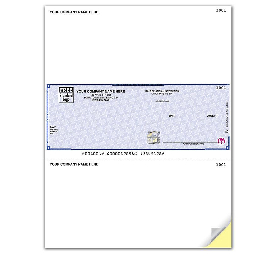 High Security Laser Mid Check, Compatible with Peachtree